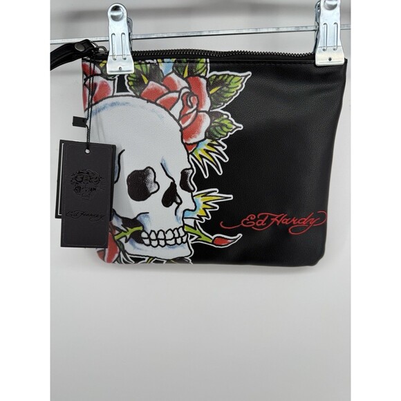 Ed Hardy Wristlet Skull Print - Picture 1 of 5
